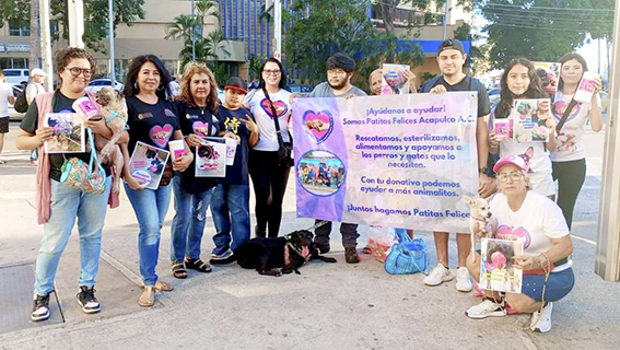 REALIZA PATITAS FELICES BOTEO CON CAUSA POR ANIMALITOS RESCATADOS